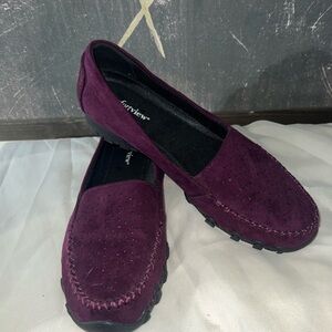 Comfortview Burgundy Loafers